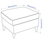 STRANDMON Footstool, Grann/Bomstad dark brown